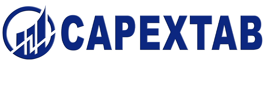 Capextab logo with fading reflection of the logo