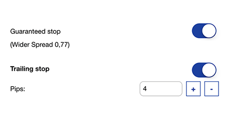 Trailing Stop - Automatically protect a position's downside while locking in the upside